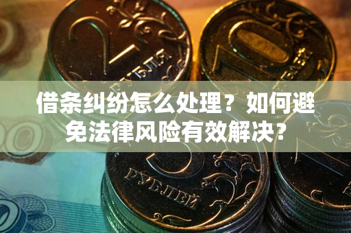 济南借条纠纷怎么处理？如何避免法律风险有效解决？