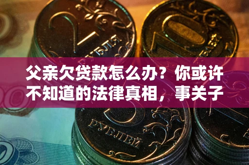 济南父亲欠贷款怎么办？你或许不知道的法律真相，事关子女未来