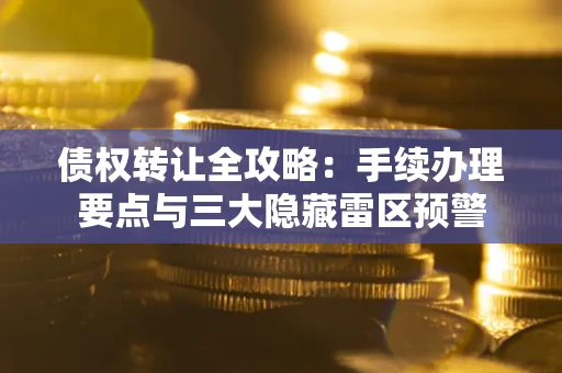 济南债权转让全攻略：手续办理要点与三大隐藏雷区预警