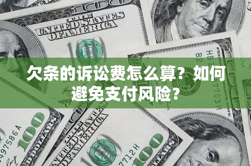 济南欠条的诉讼费怎么算？如何避免支付风险？
