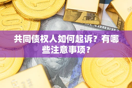 济南共同债权人如何起诉？有哪些注意事项？