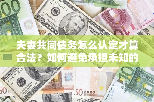 济南夫妻共同债务怎么认定才算合法？如何避免承担未知的债务风险？